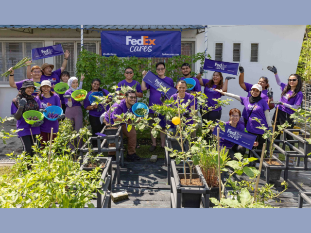 fedex vegetable urban garden intiative to provide healthy food to low-income communities