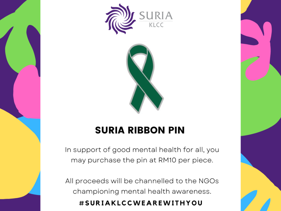 suria ribbon pin