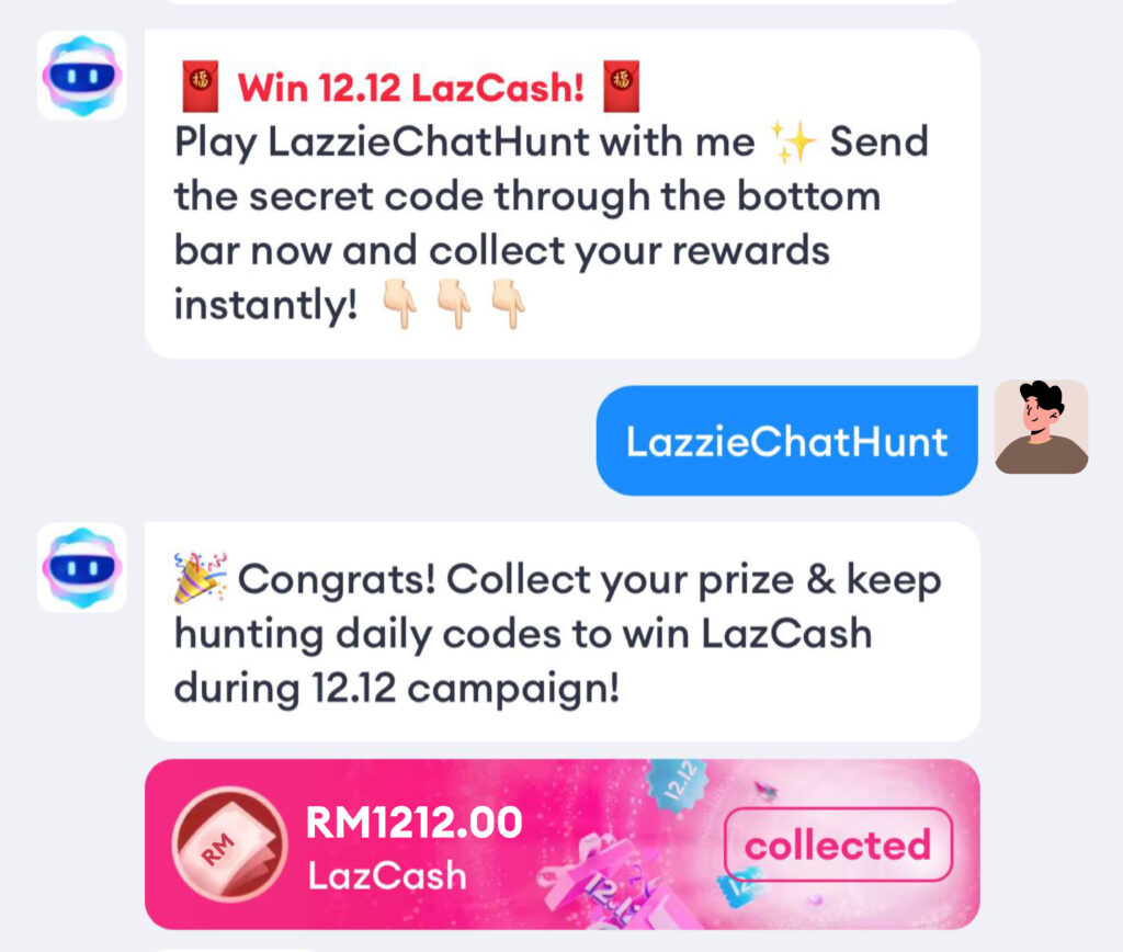 Shoppers earned exclusive LazCash or LazRewards through AI-powered interactions during the #LazzieChatHunt campaign.