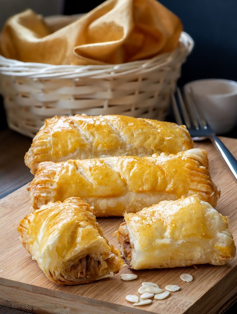 sardine curry puffs with ayam brand