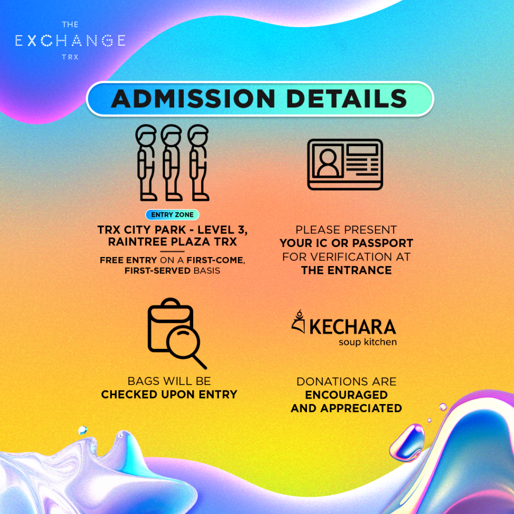 trx mall admission details for NY countdown party