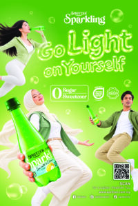 Spritzer Sparkling Go Light on Yourself campaign key visual