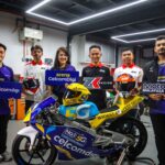 MotoMini Malaysia partnership launch with CelcomDigi and ZK Racing representatives and young riders