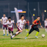 Players compete for the ball during a Piala Cahya Mata 2026 state-level match