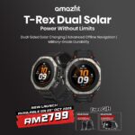 Amazfit T-Rex Dual Solar smartwatch launching in Malaysia at RM2,799