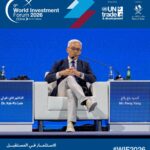 Ant International CEO Peng Yang speaking at the UNCTAD World Investment Forum 2026 in Doha