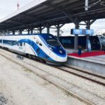 ECRL train at station platform ahead of ECRL fares launch