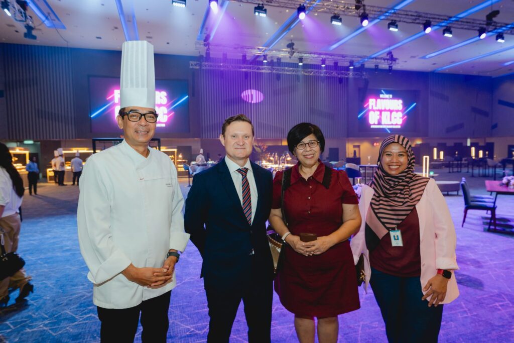 Chef Hisham Jaafar with guests at Flavours of KLCC
