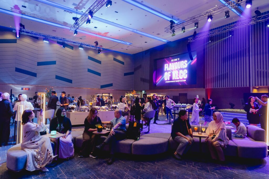 Stage lighting and LED screen at Flavours of KLCC