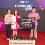 HOMESOY and National Cancer Society Malaysia contribution handover for breast cancer screening under Stop That Dot Together
