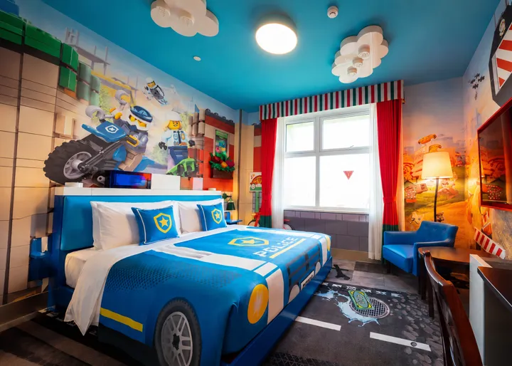 LEGOLAND Malaysia LEGO CITY rooms police-themed bedroom at LEGOLAND Hotel Malaysia