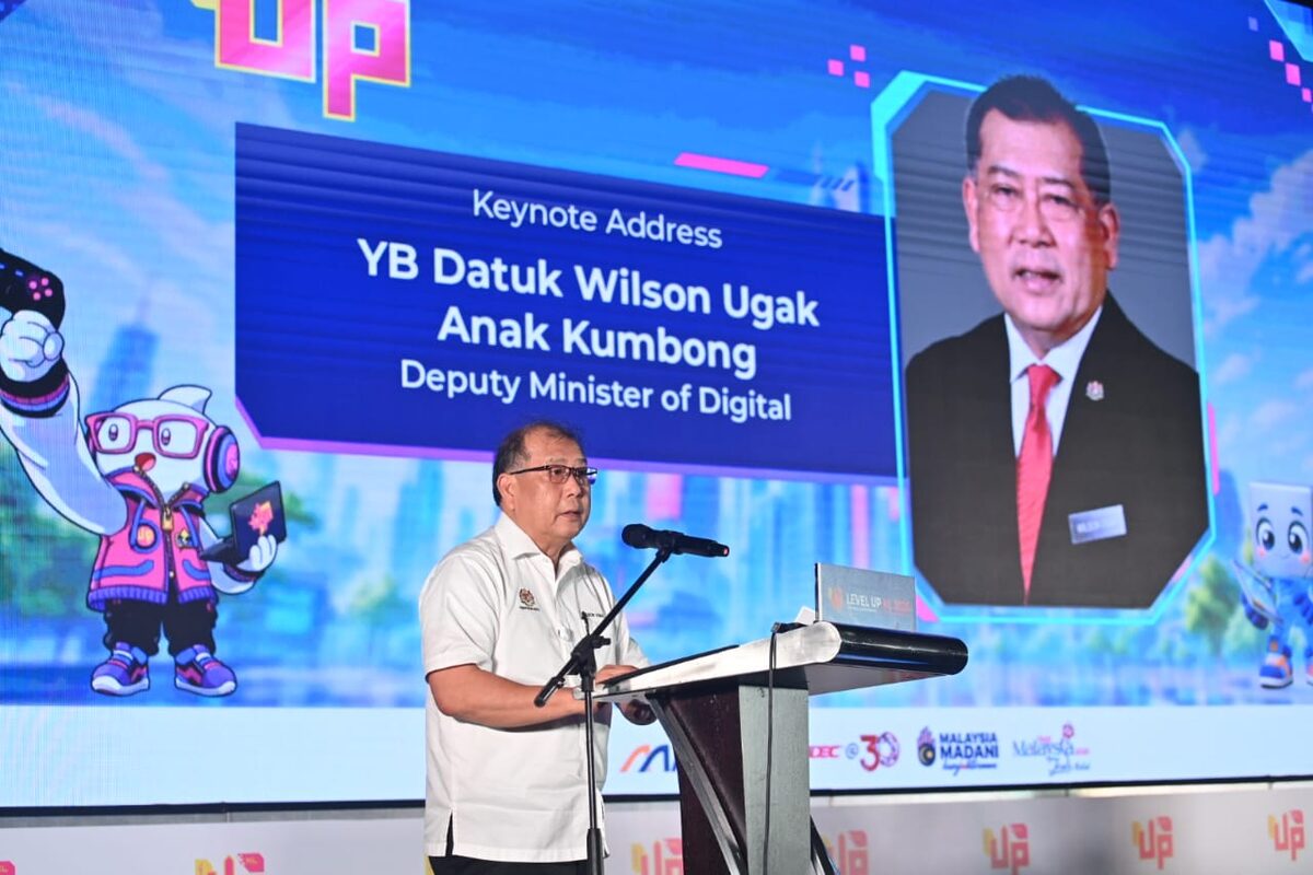 LEVEL UP KL 2026 keynote by Deputy Minister of Digital Datuk Wilson Ugak anak Kumbong