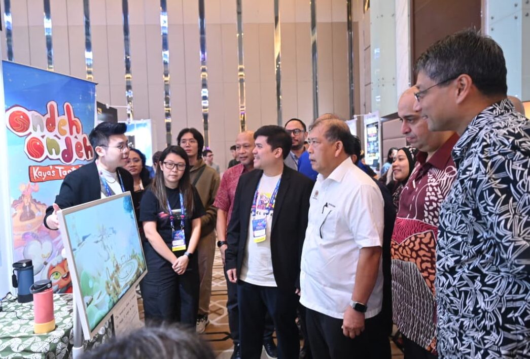 LEVEL UP KL 2026 indie games showcase visited by Datuk Wilson Ugak and MDEC leaders