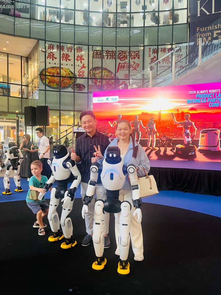 AGIBOT humanoid robots ahead of the Malaysia AI conference showcase