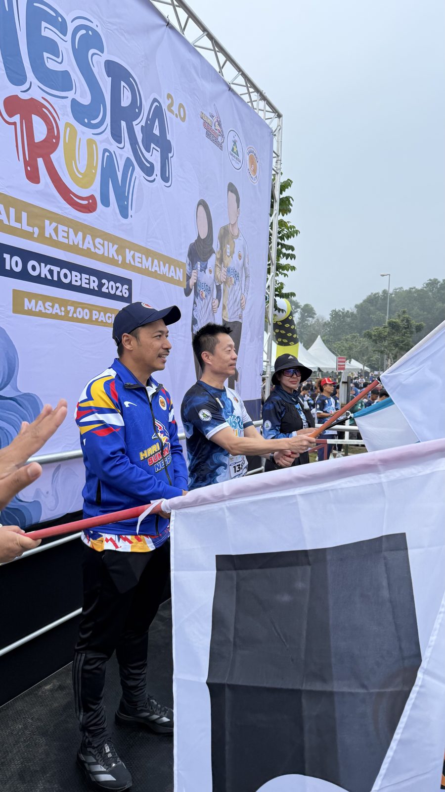 Mesra Run 2.0 flag-off ceremony at Terengganu Hari Sukan Negara 2026 celebrations