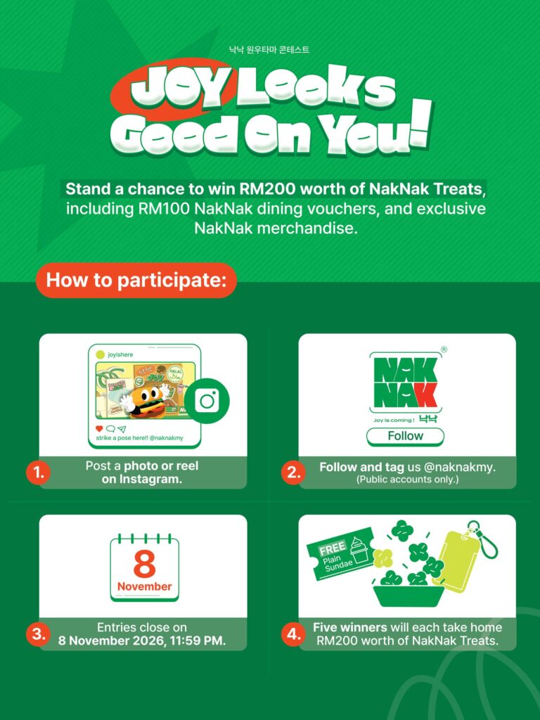How to join the NakNak Joy Looks Good On You Instagram contest
