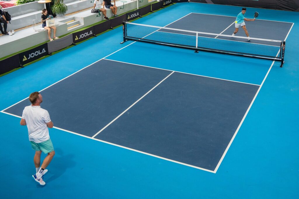 Spectators watch a Paramount Cup match at PLAYA Racquet Club, PARC Subang