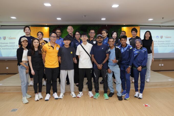 SEA Games 2027 marathon qualification briefing with Malaysian athletes and officials