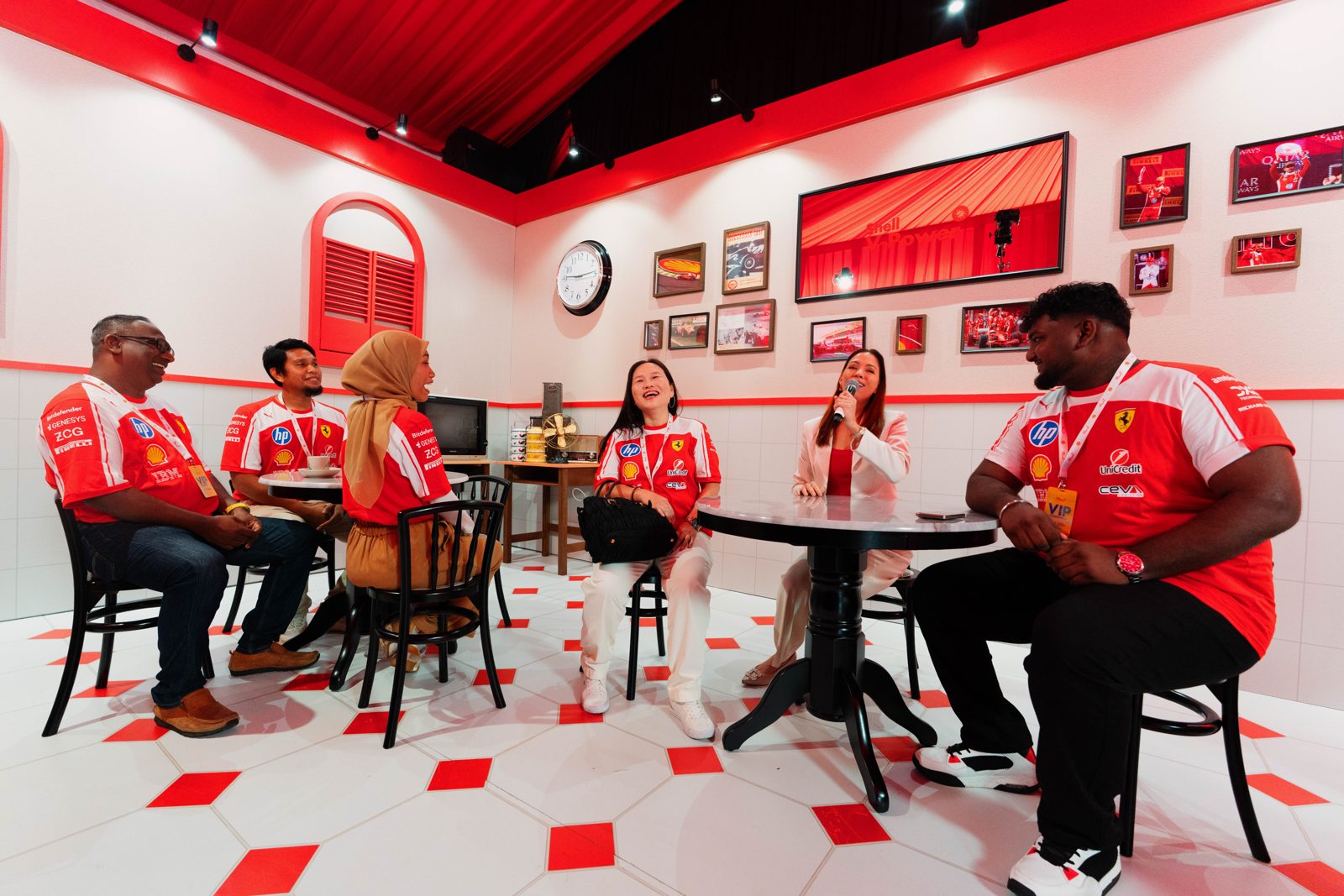 Shell V-Power fans at the kopitiam-themed fan experience space