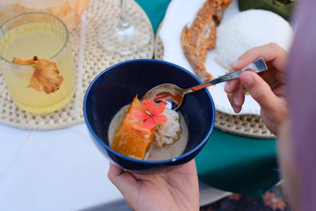 Traditional Malay dessert served at a Siak Eco Wonders dinner