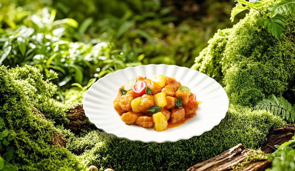 Sweet and Sour Pork with Pineapple at Xiang Xiang Hunan Cuisine
