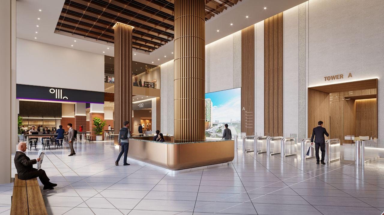 The Capitol Bandar Utama Grade A corporate towers lobby