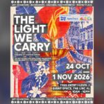 The Light We Carry art exhibition poster, 24 October to 1 November 2026 at The LINC KL