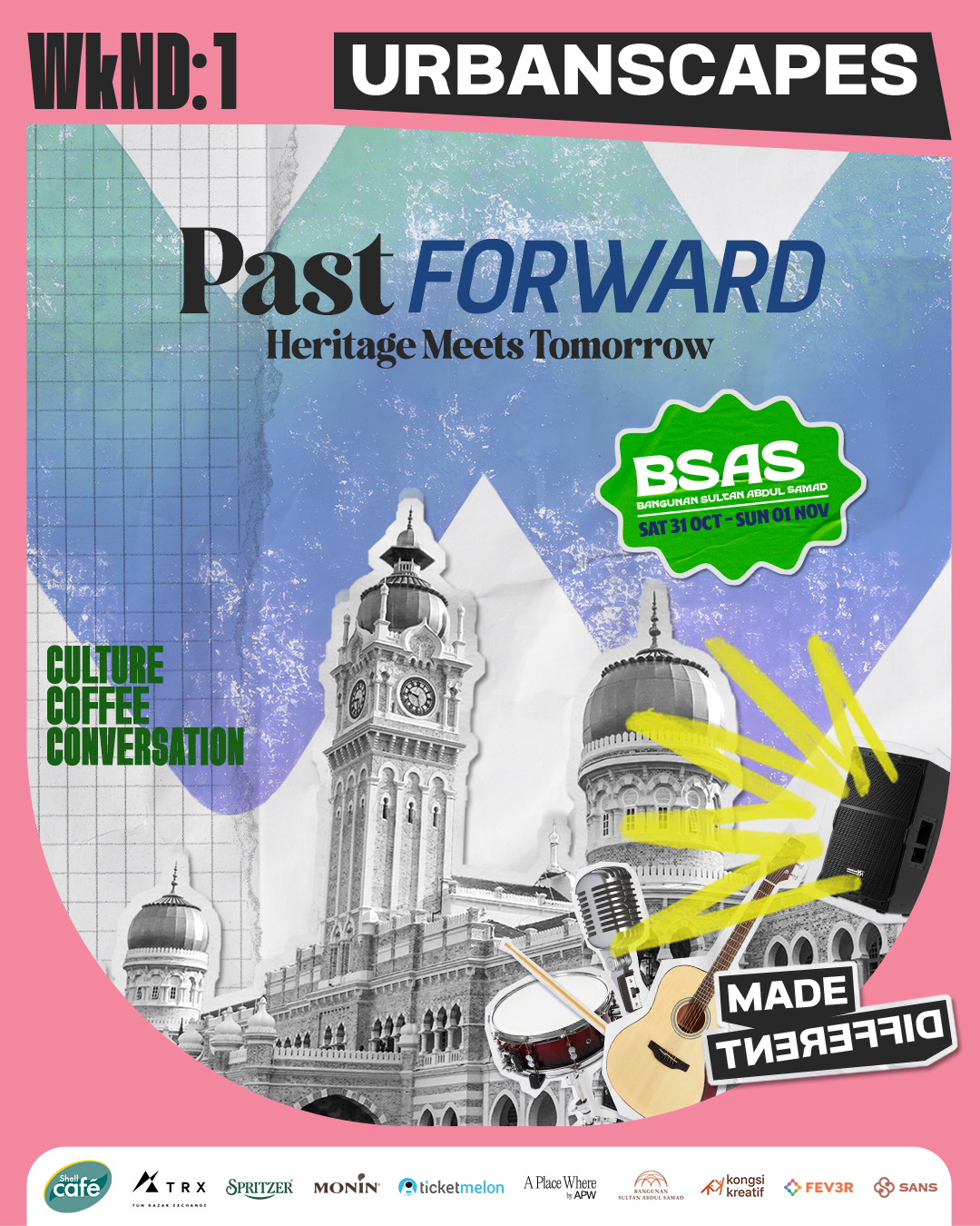 Urbanscapes Past Forward at Bangunan Sultan Abdul Samad on 31 October and 1 November